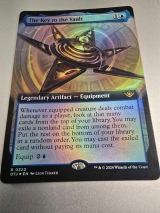 Magic the gathering mtg The Key to the Vault foil card Outlaws Thunder Junction