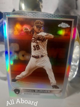 2022 Corbin Burnes Sepia Chrome Refractor Brewers