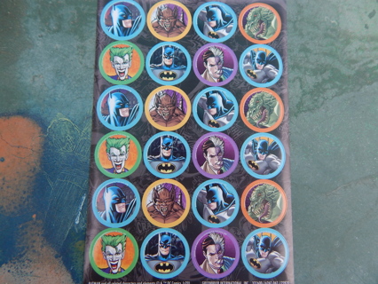 Fun sheet of  BATMAN & Friends stickers
