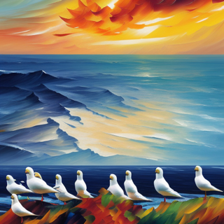 Listia Digital Collectible: A Flock of Sea Gulls