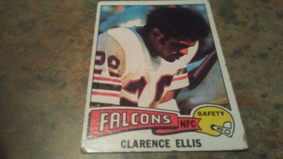 1975 TOPPS CLARENCE ELLIS ATLANTA FALCONS FOOTBALL CARD# 18