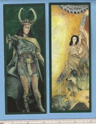 Two great mythological motif bookmarks 2018 (L8)