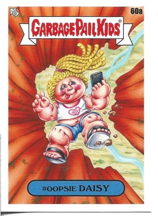 Brand New 2021 Topps Garbage Pail Kids #Oopsie Daisy Sticker From the Go On Vacation Set 