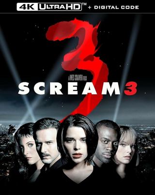 Scream 3 (Digital 4K UHD Download Code Only) *Horror* *Wes Craven* *Neve Campbell*