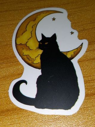 Cat Cute one new nice vinyl lab top sticker no refunds regular mail high quality!