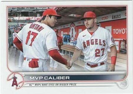 2022 Topps Update MVP Caliber Trout & Ohtani #US115!