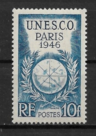 1946 France Sc572 Gen. Conference of UNESCO, Paris MNH
