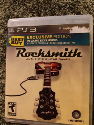 PS3 RockSmith Authentic Guitar Games