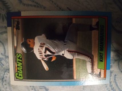 Kirt Manwaring 1990 Topps San Francisco Giants