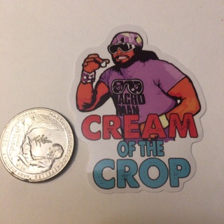 Macho Man Randy Savage sticker read description before bidding 