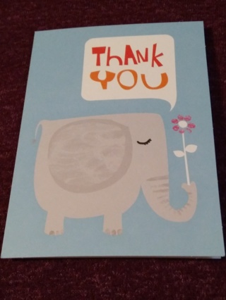 Thank You Notecard - Elephant