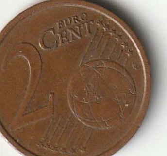 2002 2 Euro Cent Coin Eire Ireland Irish Harp