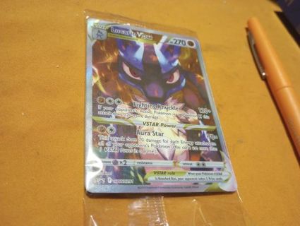 (NEW) POKEMON CROWN ZENITH PROMO CARD: LUCARIO VSTAR #111