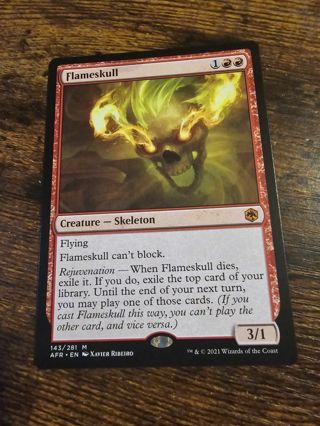 Magic the gathering mtg Flameskull Mythic Rare card Forgotten Realms