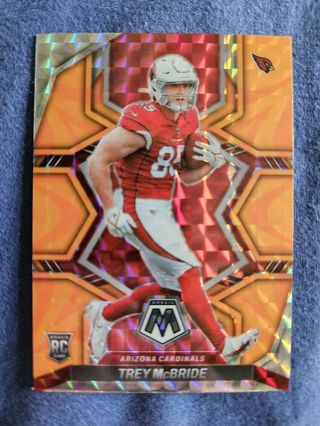 2022 Panini Mosaic Reactive Orange Rookie Trey McBride