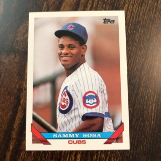 Sammy Sosa 1993 Topps Baseball Card 