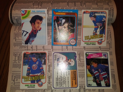 Six Card Vintage Hockey Lot