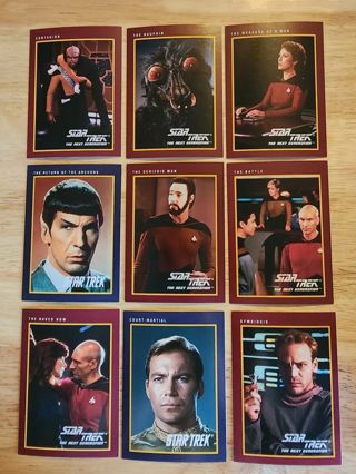 9 Star Trek Cards