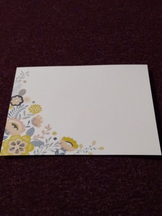 Floral Flat Card & Envelope