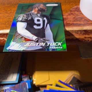 2014 panini prizm justin tuck football card 