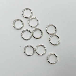 10 mm Bright Silver Jump Rings 