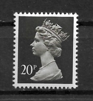 1988 Great Britain Machins #MH114 Queen Elizabeth 20p MNH