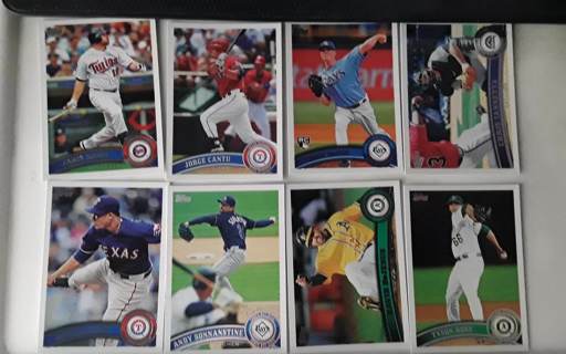 8 card Topps baseball lot rc