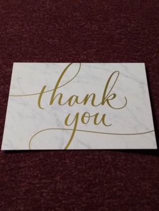 Marbled Notecard - thank you