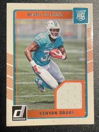 KENYAN DRAKE 2016 Panini Donruss ROOKIE THREADS #20 MIAMI DOLPHINS