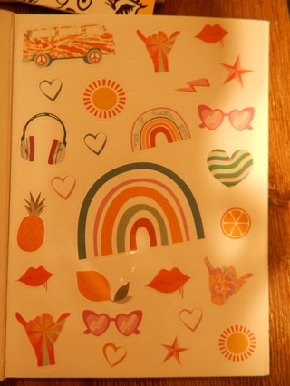 MINI "RAINBOWS" themed sticker sheet