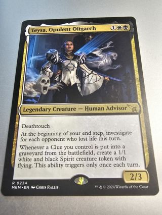 Magic the gathering mtg Teysa Opulent Oligarch rare card Murder Karlov Manor