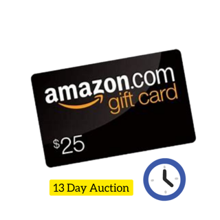 Amazon Gift Card Twenty Five Dollars 25.00 Same Day Delivery