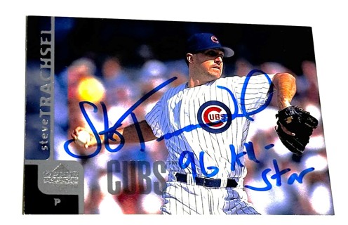 Autographed Steve Trachsel 1998 Upper Deck #51 Chicago Cubs- 1996 All Star InscriptionInscription 