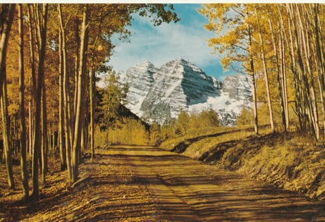 Vintage Unused Postcard: o: Golden Trail to the Bells, CO