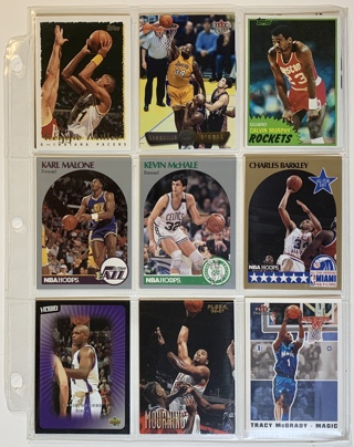 18 Basketball Cards All-Stars / HOFers 1980s to 2000s - Store Closing Soon!!