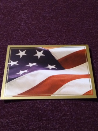 American Flag Notecard 