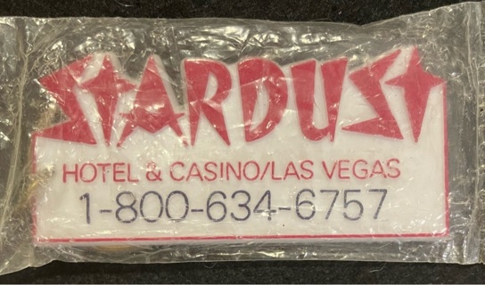 Never Opened Stardust Hotel Keychain