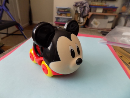 Disney's Mickey Mouse toddler push car cage on back easy grip for baby