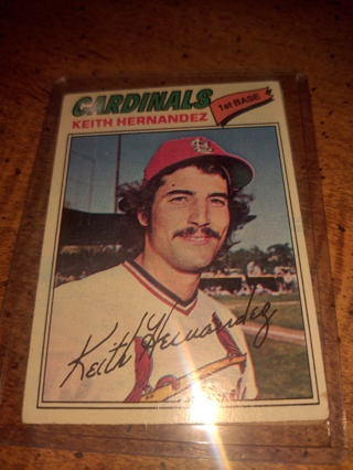 2-card lot 1977 Topps Keith Hernandez and Steve Garvey