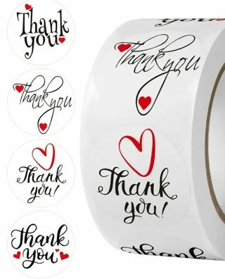 ☞❤️SPECIAL☞❤️(28) 1" THANK YOU STICKERS!