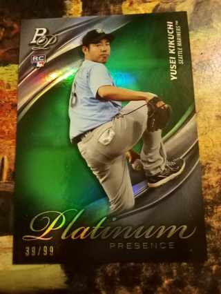 Yusei Kikuchi Rookie Card Numbered 39/99