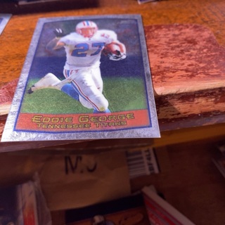 1999 topps chrome Eddie George football card 