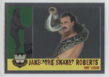 JAKE THE SNAKE ROBERTS 2006 WWE TOPPS CHROME WWF HALL OF FAMER 1ST CHROME CARD