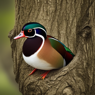 Listia Digital Collectible: A Magnificent Wood Duck