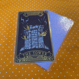 Tarot Bookmark with Glittered Back (Laminated) 