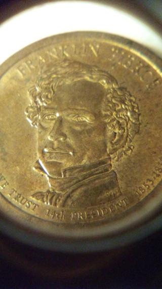 Franklin Pierce 2010 P $ 1.00 coin