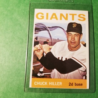 1964 - TOPPS BASEBALL CARD NO. 313 - CHUCK HILLER - GIANTS