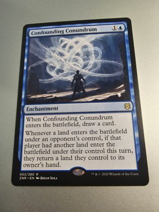 Magic the gathering mtg Confounding Conundrum rare card Zendikar Rising