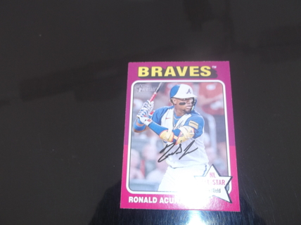 2024 Topps Heritage NL  All-Star  Ronald Acuna Jr.  card  #  321  Atlanta Braves