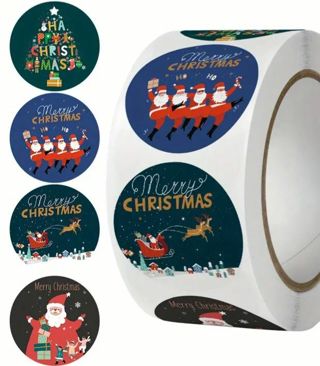 ⭕⛄SPECIAL⛄⭕(100) 1" CHRISTMAS STICKERS!!⛄